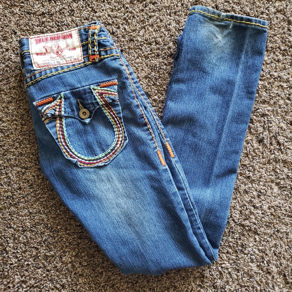 True Religion Billie Big T Straight Leg Jeans